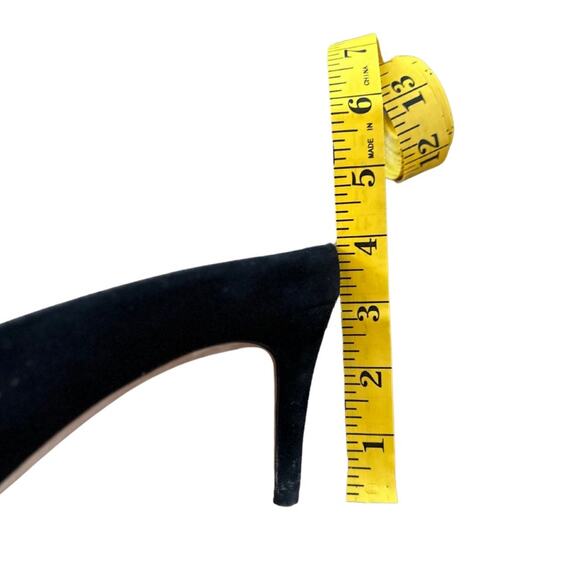 Pour La Victoire Black Suede Pointed Toe Slip on Mules I 9 - Picture 4 of 5